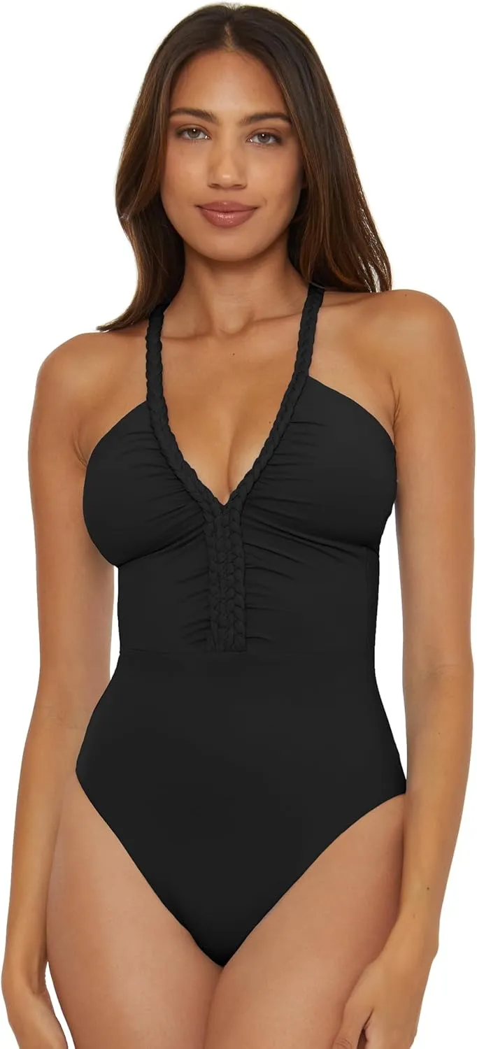 Women's Standard Lake Side Braided Maillot One Piece Swimsuit, Bathing Suits