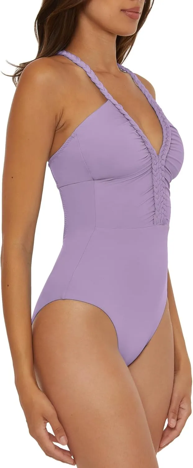 Women's Standard Lake Side Braided Maillot One Piece Swimsuit, Bathing Suits