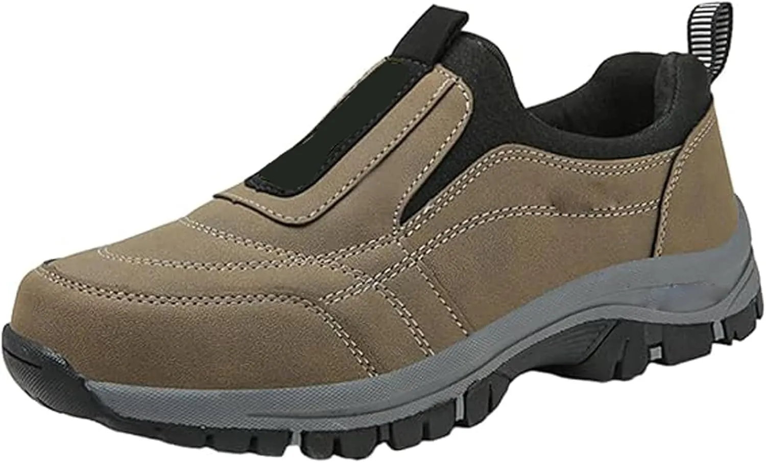 Women's Thick-Soled Suede Sneakers for Ultimate Comfort, Casual Non-Slip Slip-on Knitted Sneakers, Orthopedic Hiking Shoes Women
