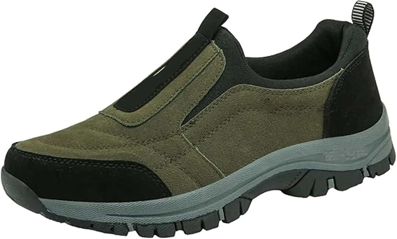 Women's Thick-Soled Suede Sneakers for Ultimate Comfort, Casual Non-Slip Slip-on Knitted Sneakers, Orthopedic Hiking Shoes Women