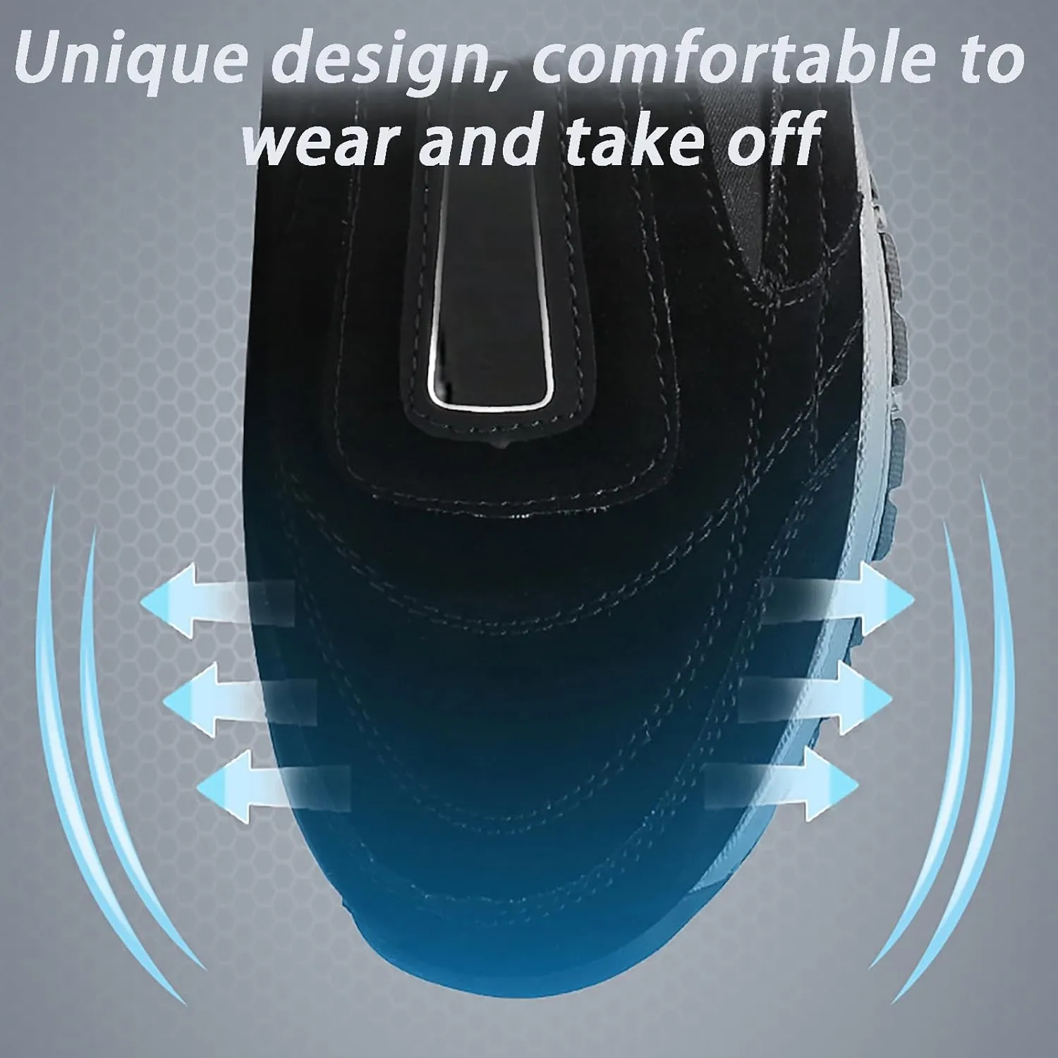 Women's Thick-Soled Suede Sneakers for Ultimate Comfort, Casual Non-Slip Slip-on Knitted Sneakers, Orthopedic Hiking Shoes Women