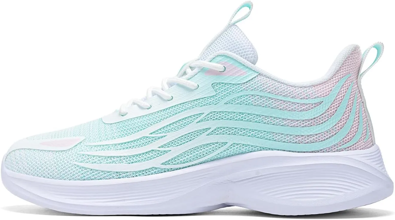 Womens Walking Shoes Slip on Dressy Knitted Non Slip Arch Support Running Shoes Breathable Gym Workout Shoes Lightweight Fashion Sneakers